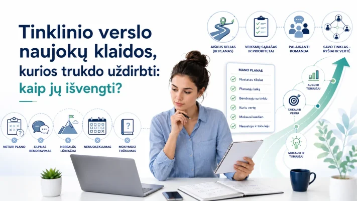 Tinklinio verslo naujokų klaidos